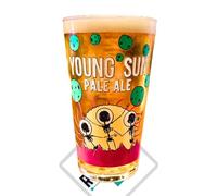 RoxleyLtd Roxley 2 x Beavertown Young Sun Pale Pint Glasses X2 Original Beer Lager Pint Glass Glasses