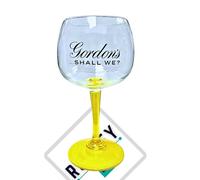 RoxleyLtd Roxley Schweppes Yellow Stemmed Balloon Gin Glass X1 Glass Man Cave Pub Club