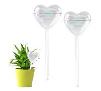RoxNvm Plant Watering Devices, 2 Gradient Color Self Watering System for Plants, Glass Self Watering Globes,Plant Feeders Drip Water, Automatic Plant Waterer, Water Plants for Outdoor Indoor (Heart)