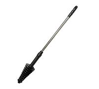 RoxNvm Toilet Plunger, Toilet Clog, Toilet Unblocker, Toilet Dredge Tool, Toilet Plunger with Flexible Rubber Head and Stainless Steel Handle, Powerful, Effective, Designed for Siphon Toilets (Black)