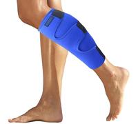 ROXOFIT Calf Brace for Torn Calf Muscle and Shin Splint Pain Relief - Adjustable Neoprene Compression Support Wrap for Lower Leg Tibia Injury, Strain, Tear - Runners Sleeve for Men and Women