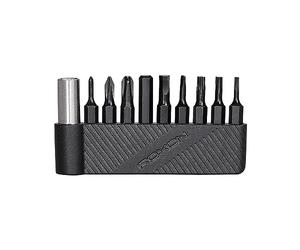 ROXON 9 pcs bits Group with Magnet Extended Holder to Adapt bits for ROXON KS2, H1, S802S,M2,M3; Different Size of Screwdriver T8 T6T10 PH0 PH2