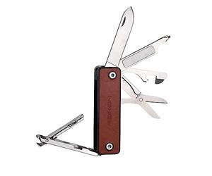 ROXON M4 10 in 1 Portable Nail Clipper Multi Tool with Leather,Utility Tool with Safety Lockable Small Knife,Scissors,File,Bottle Opener,Screwdriver,Personal Care Gadgets and Useful Gift for All