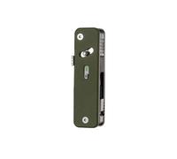 ROXON S503G Flex Companion Tool Modular Design and Adjustable Pocket Tool, Pre-Installed with 8 Essential Tools (1/4" Bit Driver, D2 Blade, Screwdriver, Taper Saw, Scissors, etc.)（Green）