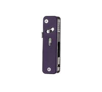 ROXON S503G Flex Companion Tool Modular Design and Adjustable Pocket Tool, Pre-Installed with 8 Essential Tools (1/4" Bit Driver, D2 Blade, Screwdriver, Taper Saw, Scissors, etc.)（Purple）