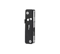 ROXON S504G Mini Flex Companion-7 in 1 Multitool EDC Pocket Knife with G10 Handle, Box Cutter, Short Sheepsfoot Blade, Short Scissors, Bottle & Can Opener, 4mm Bit, Tweezers and Toothpick