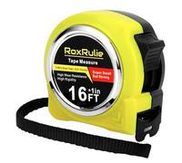 RoxRulie Tape Measure with Fractions 1/8, Measuring Tape 16 FT, 1 Inch/25mm Wide Blade Measurement Tape, Easy Read, Small, Local Design with Fractional Read, Great for Around The House and Carpenter