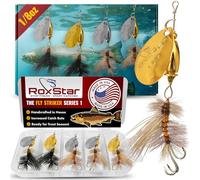 RoxStar Fly Strikers Proven Nationwide to Out-Fish Any Spinner | Hand-Tied in The USA | Most Versatile Fishing Spinner Ever! Trout, Bass, Steelhead | Stop Fishing - Start Catching (1/8oz Series 1)