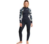 Roxy 2026 Womens Swell Natural 4/3mm Chest Zip Wetsuit - Hibiscus Real