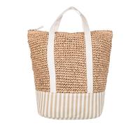 Roxy 21L Beach Lover Small Straw and Canvas Tote Backpack, Natural 241, 21L, 21l Beach Lover Small Straw and Canvas Tote Backpack