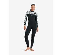 Roxy 3/2 Rise Natural Wetsuit Black White Green Women - L