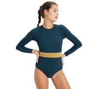 Roxy Active - Long Sleeve Back Zip One-Piece - Women - Black