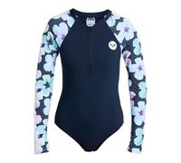 Roxy Active - Women's Long Sleeve One Piece Swimsuit ERJWR03927, Anthracite Im Flower Real, XL