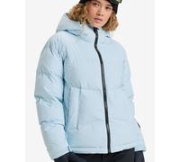 Roxy Alofted Puffy Hooded Puffer Jacket Light Blue Women - XL