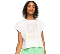 Roxy Alone On The Beach Short Sleeve T-shirt White L Women