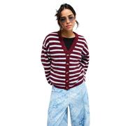 Women's cardigan Roxy Deep As The Ocean Stripes Rouge S