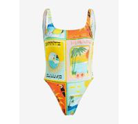 Roxy Atlas One Piece Swimsuit yellow blue pink orange green Women - M