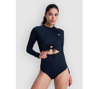 Roxy Beach Essential Woman Long Sleeve Back Zip Shorty Blue L Woman