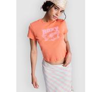 Roxy Beach Love - Women Orange Cropped T-Shirt