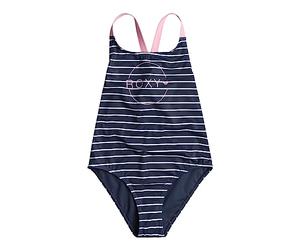 Roxy Bico Basic Stripe - Cross Back One-Piece Swimsuit for Girls 6-16