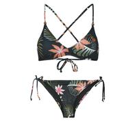Roxy Bikinis PARADISE FLEUR ATHLETIC CHEEKY in Black EU XS