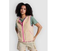 Roxy Boundless Spirit - Women Beige Fleece Vest