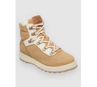 Roxy - Women's après-ski boots with lining - Bradie White Tan for Women in Leather - Size 7 US - Brown Brown 7 US