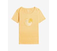 Roxy Chasing The Wave Short Sleeve T-Shirt Light Yellow Women - S