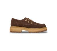 Roxy - Chaussures lacées en cuir - Work It Low Chestnut for Women in Leather - Size 8 US - Brown Brown 8 US