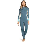 Roxy Chest Zip Wetsuit 3/2 SWELL SERIES FZ GBS Young Womens Blue 4