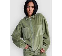 Women's Velvet Zip-Up Jacket Roxy Chilled Out Washed Cord Vert XL