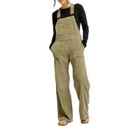 Roxy - Combinaison longue en velours côtelé - Trailblazer Overall Oil Green for Women in Cotton - Size S - Khaki Khaki S
