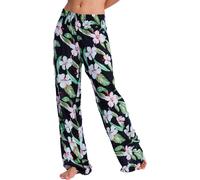 Roxy - Comfortable pants in crinkled Viscose - Along The Sunset Pant Anthracite Spring Charming for Women - Size S - Black Black S