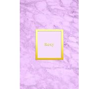 Roxy: Custom dot grid diary for girls | Cute personalised gold and marble diaries for women | Sentimental keepsake notebook idea | light pink unique pattern