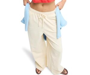 Roxy Easy Wear Pull On Corduroy Trousers LEKEITIO Pant Knit Womens Beige XXL