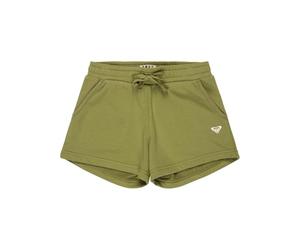 Roxy Elastic Waist Pants SURF Feeling Terry Short Girls Green