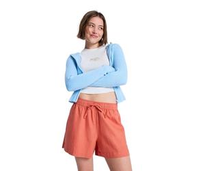 Roxy Elasticated Waist Beach Shorts LEKEITIO Break MID Womens Pink