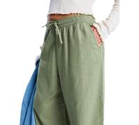 Roxy Elasticated Waist Trousers LEKEITIO Break MID Pant Women's Green XXL