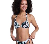 Roxy Printed Essentials Fixed Tri - Women Black Triangle Bikini Top