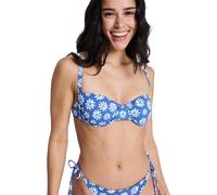 Roxy Printed Essentials Uw Bra - Women Blue Underwire Bikini Top