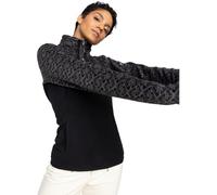 Women's Roxy Womens Sayna Half Zip Pullover Polar Fleece - Black