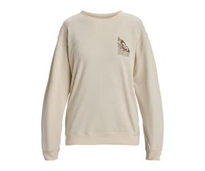 Roxy Fleece top SURF STOKED CREW TERRY VINT. Young Womens Beige XS