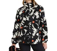 Roxy - Fleeces with zip - Alabama Full Zip Printed True Black Big Flower for Women - Size S Black S