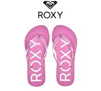 Roxy Girls Flip Flops Jelly Pink White Holiday Beach Toe Post Sandals UK 11 - 4