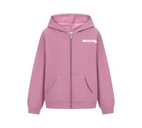 Roxy Girl's Full-Zip Fleece Hoodie Sweatshirt Hooded, Grape Nectar, 8-10