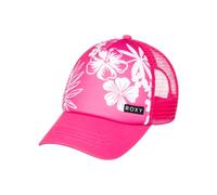 Roxy Girls' Honey Coconut Trucker Hat, Shocking Pink Hello Aloha 232, One Size