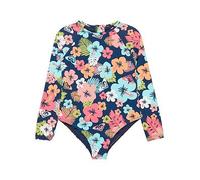 Roxy Morning Flower Erlwr03359 Junior Long Sleeve Back Zip Shorty Blue 3 Years Girl