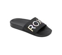 Roxy Girl's Slippy Sandals, Black, 12 UK Child