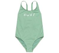Roxy - Girl's Solid Active One Piece - Swimsuit size 6 Years, green