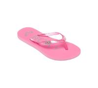 Roxy Girls Viva Sparkle Glitter Summer Beach Flip Flops - Bright Rose/Pink - 1 UK